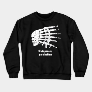 Skull and Assault Rifles. For the militarist Crewneck Sweatshirt